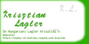 krisztian lagler business card